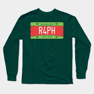 Raphael License Plate Long Sleeve T-Shirt